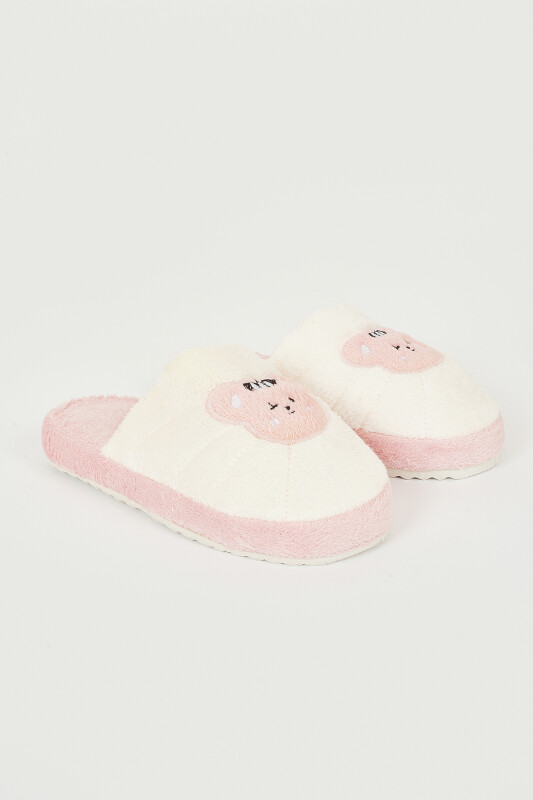 Pembe Eğlenceli Figür Ev Terliği - NBB