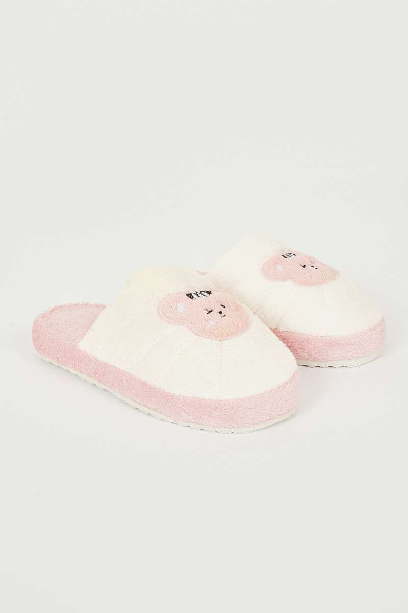 Pembe Eğlenceli Figür Ev Terliği - 1