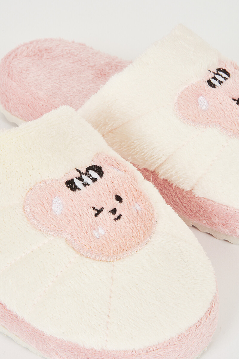 Pembe Eğlenceli Figür Ev Terliği - 2