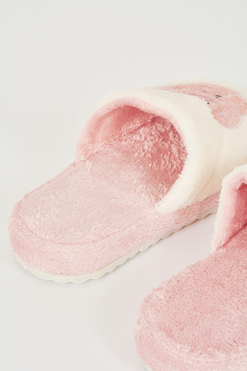 Pembe Eğlenceli Figür Ev Terliği - 3