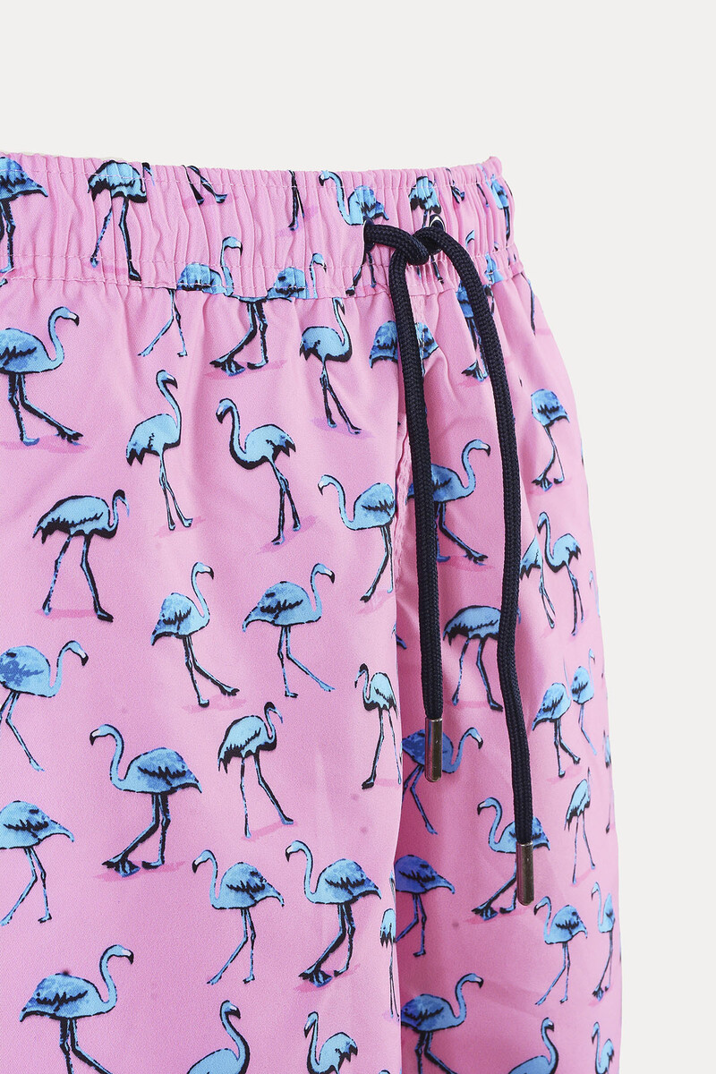 Pembe Flamingo Erkek Deniz Şort - 2