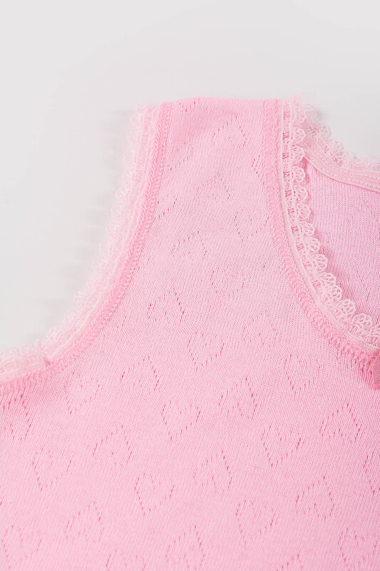 Pembe Jakarlı Kız Çocuk Atlet - NBB