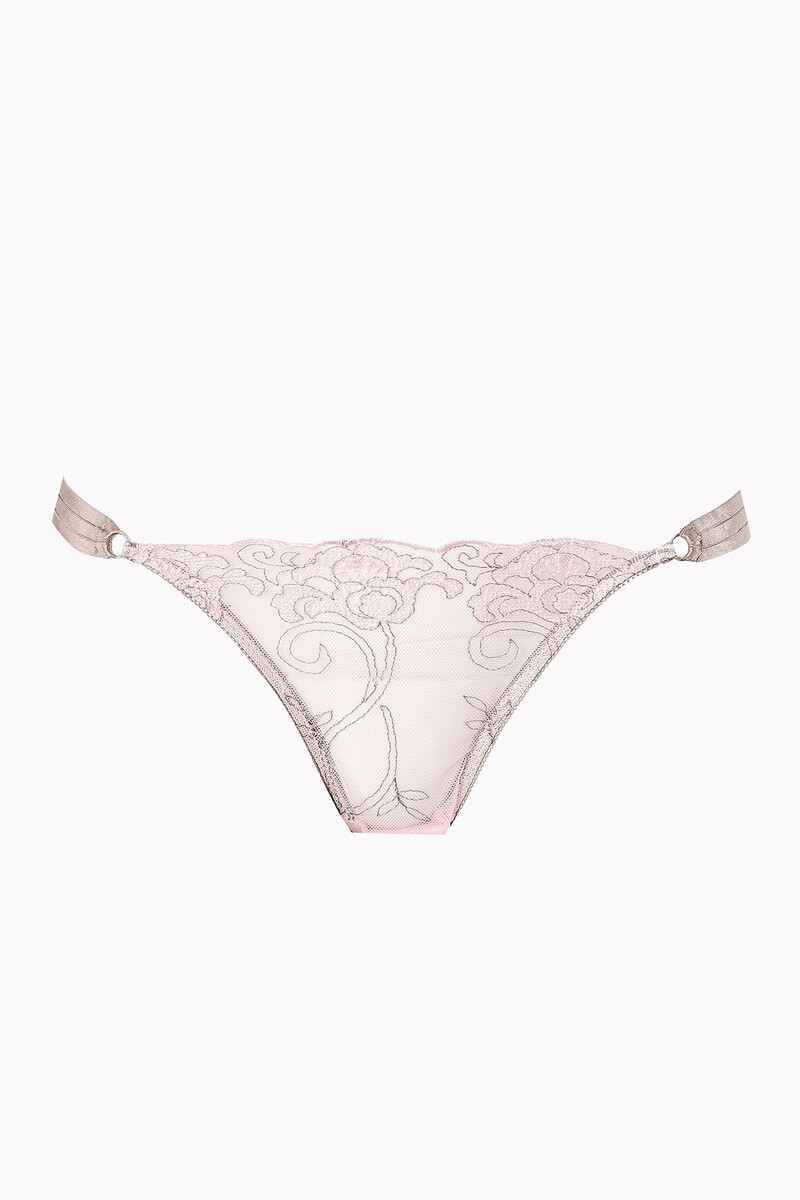 Pembe Kahve Dekolteli Kapsız Bralet Takım - 4
