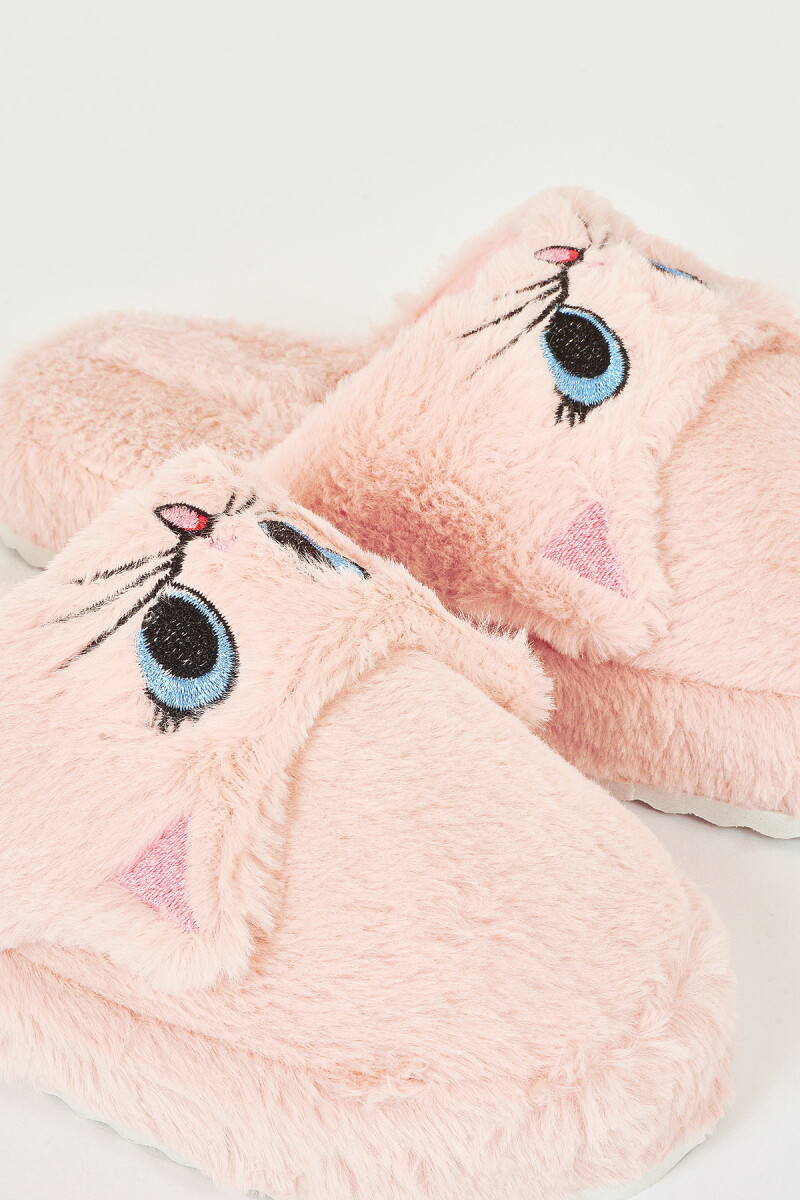 Pembe Kedili Ev Terliği - 2