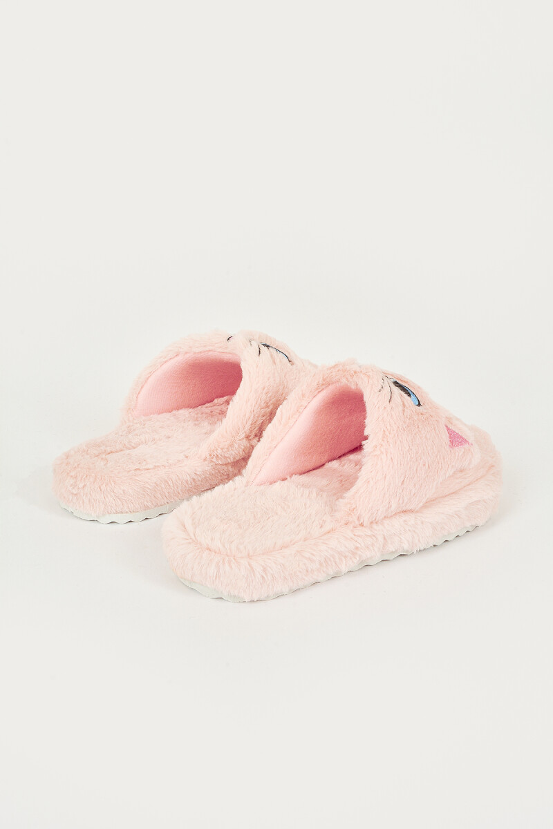 Pembe Kedili Ev Terliği - 3