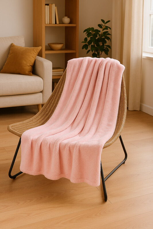 Pembe Loya Home Wellsoft Tv Battaniyesi 