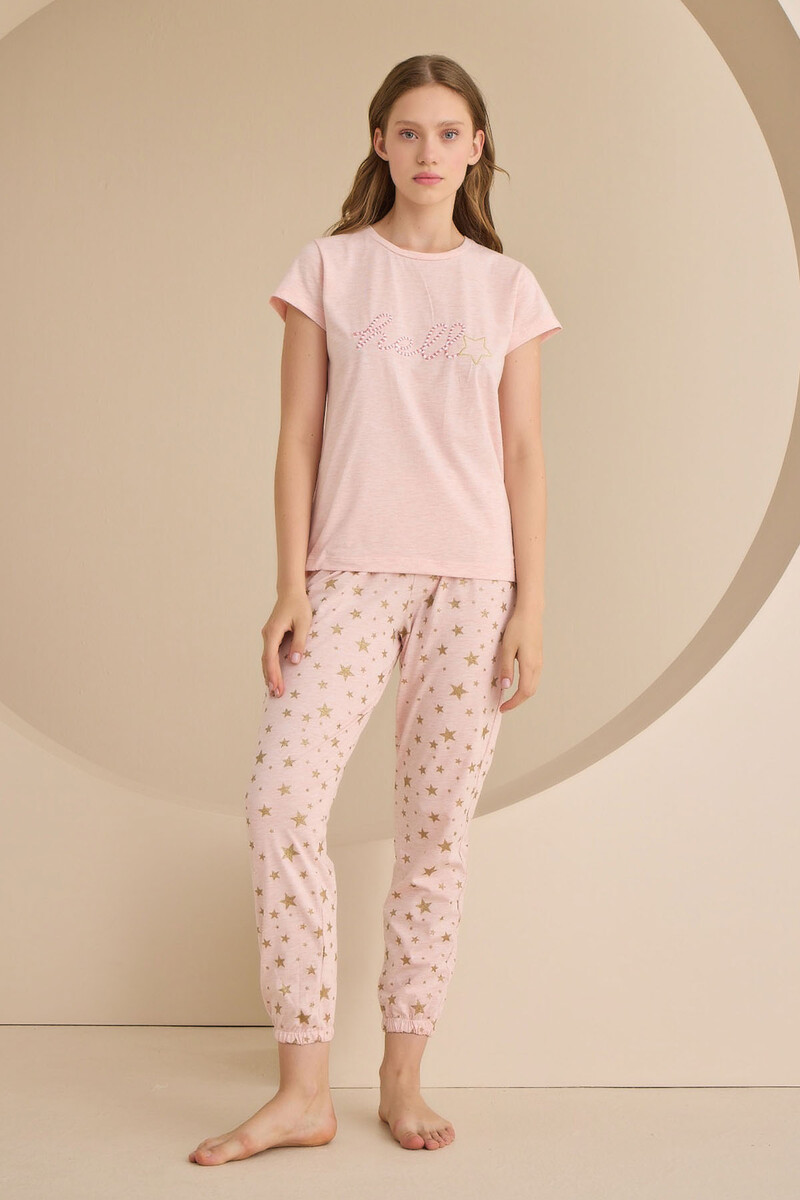 Pembe Hello Star Pijama Takımı - 3
