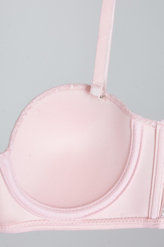 Pembe Nirvana Desteksiz Straplez Tek Sütyen - LOYA