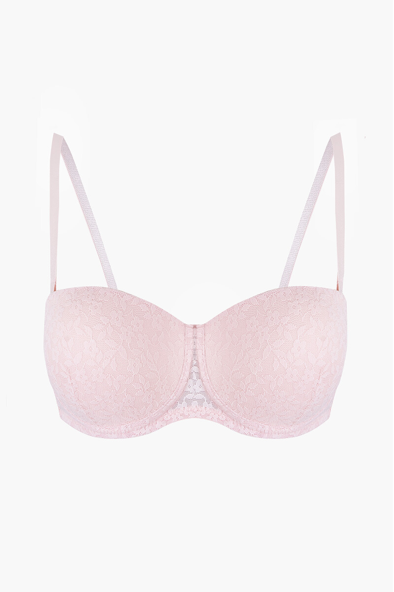 Pembe Nirvana Straplez Destekli Tek Sütyen - 1