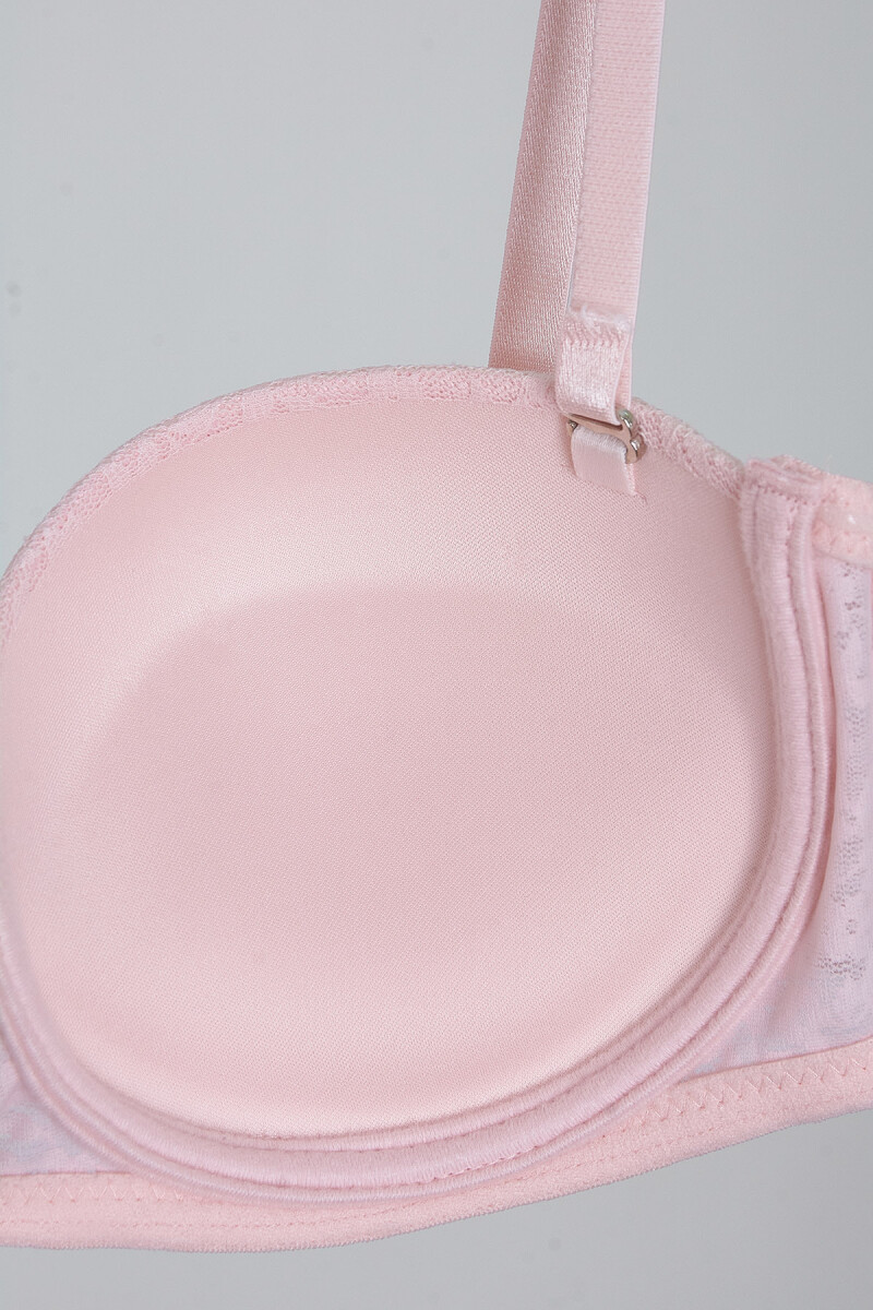 Pembe Nirvana Straplez Destekli Tek Sütyen - 4
