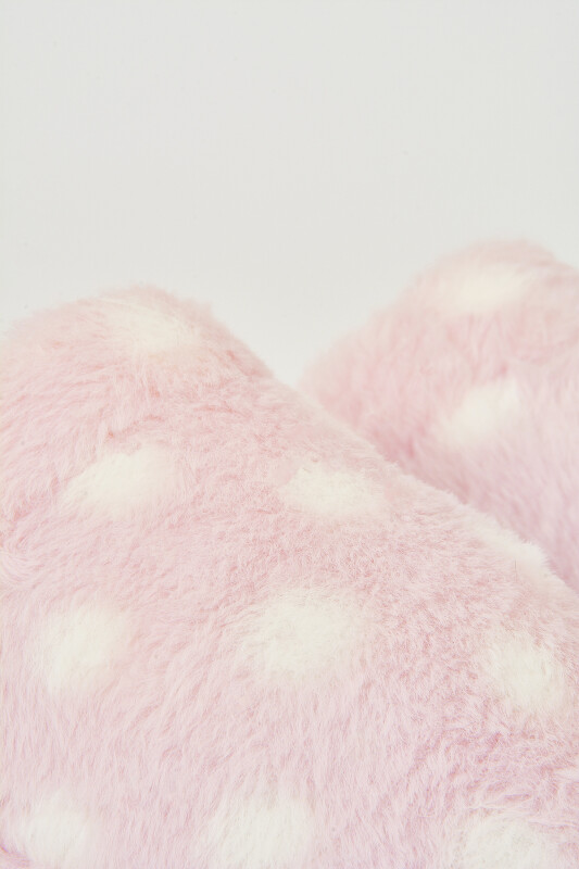 Pembe Puantiyeli Ev Terliği - NBB