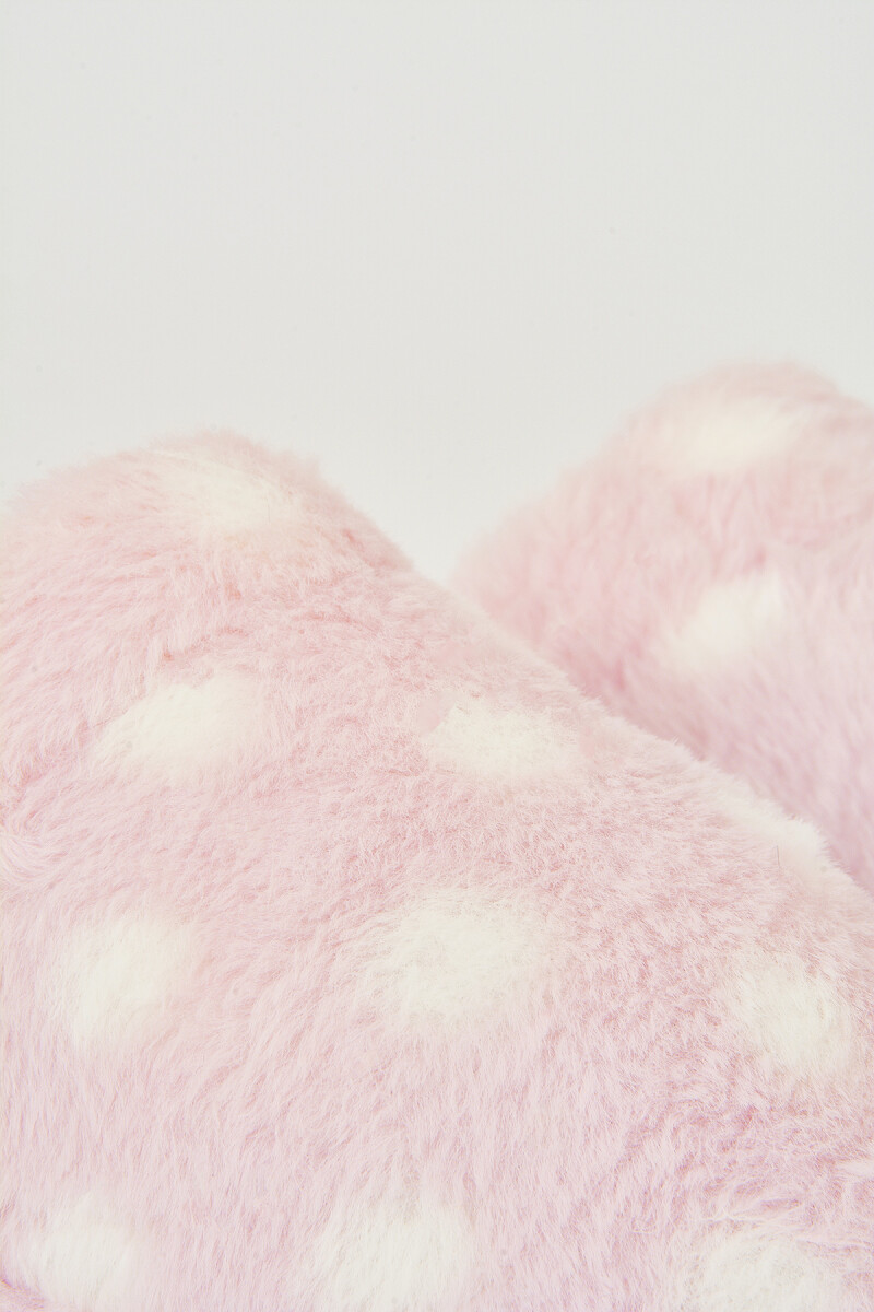 Pembe Puantiyeli Ev Terliği - 2