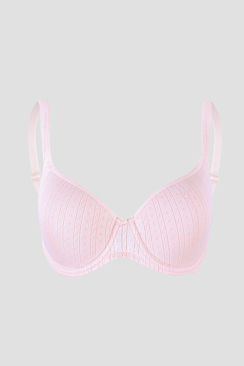 Pembe Soft Cotton Kaplı Desteksiz Sütyen - 1