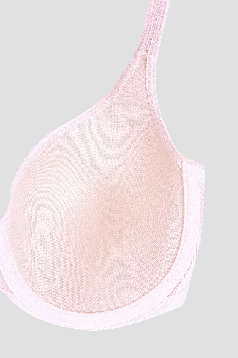 Pembe Soft Cotton Kaplı Desteksiz Sütyen - 4