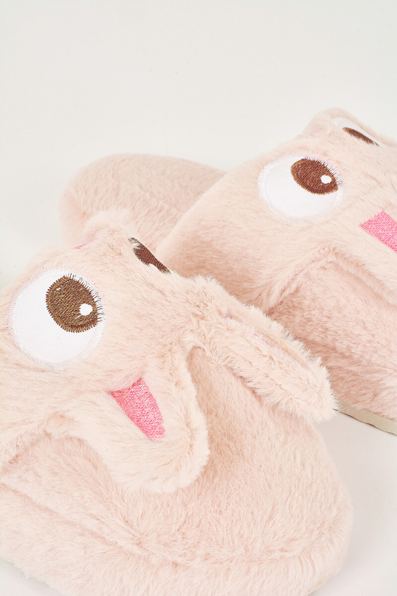 Pembe Tavşanlı Ev Terliği - 3