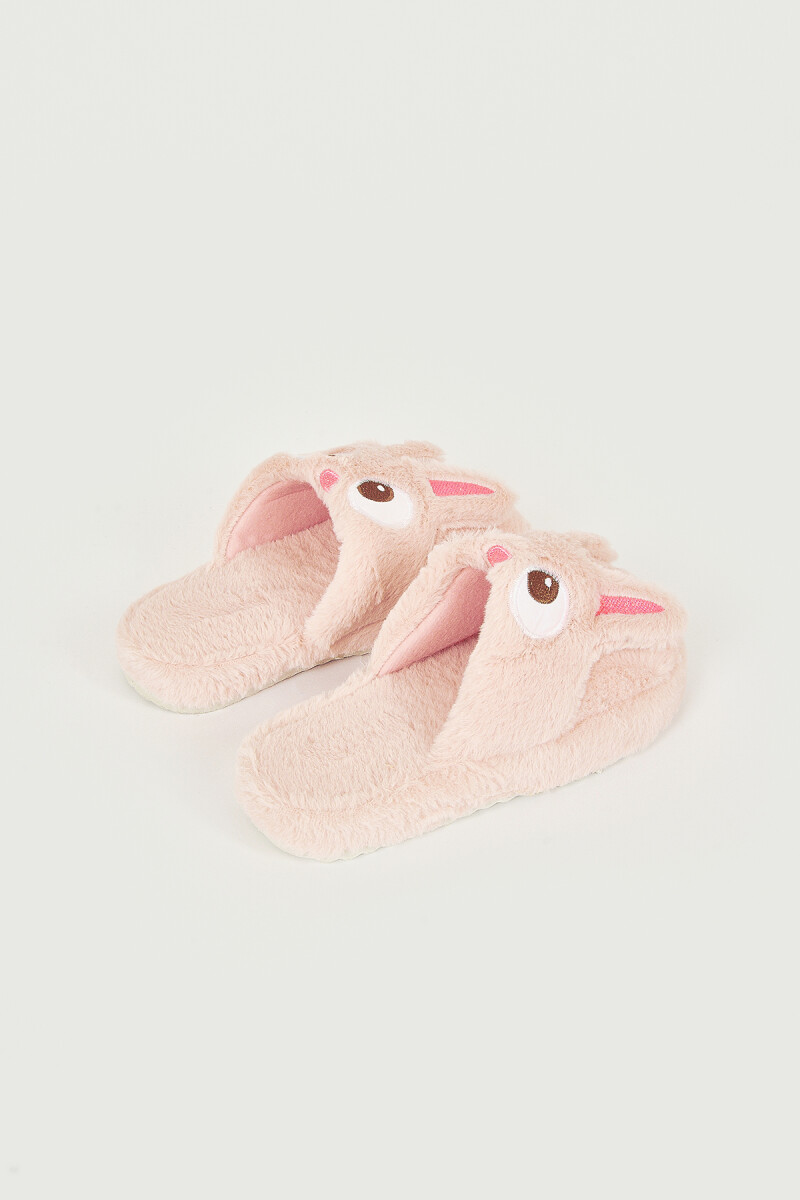 Pembe Tavşanlı Ev Terliği - 4