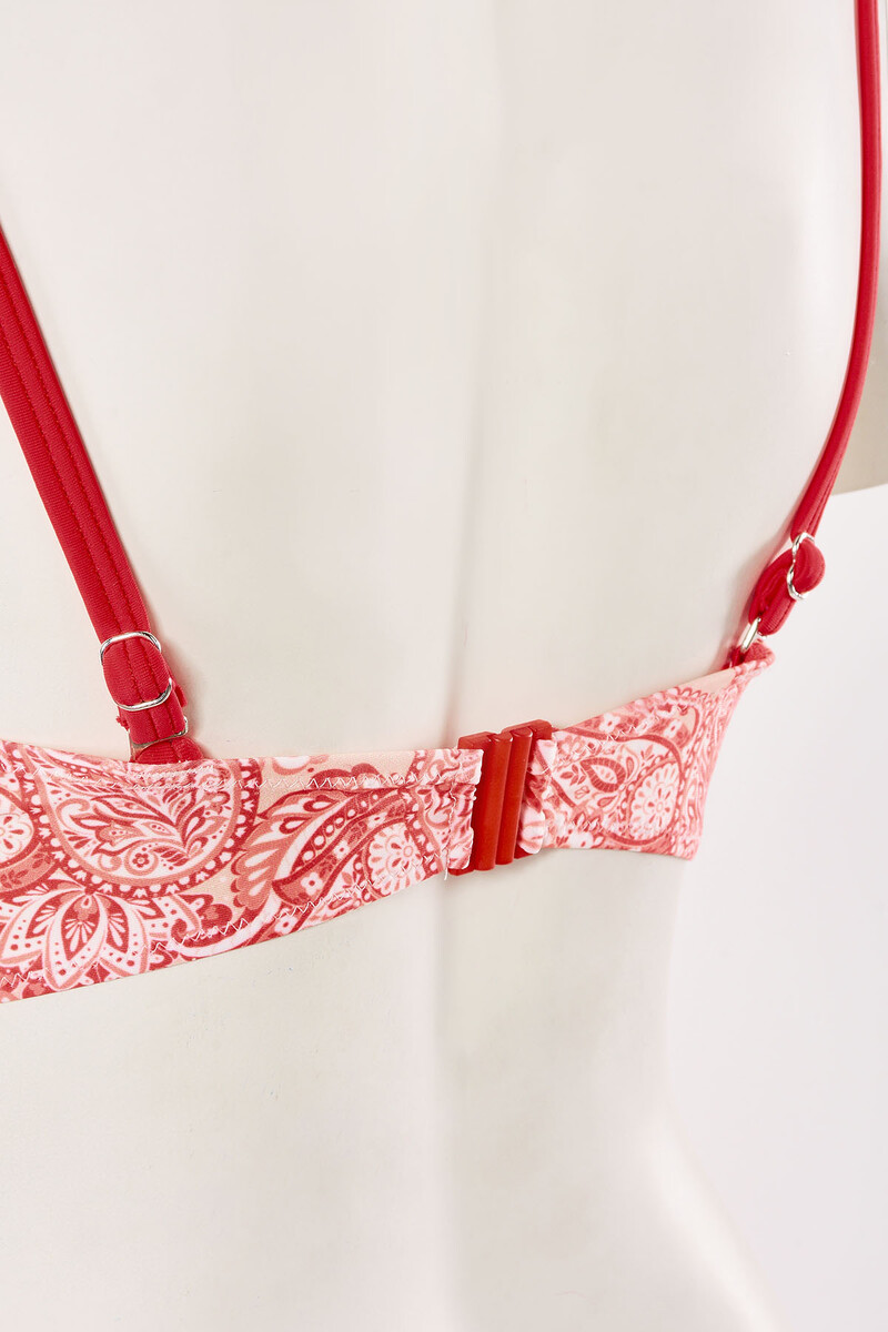 Renkli Etna Straplez Tek Üst Bikini - 2