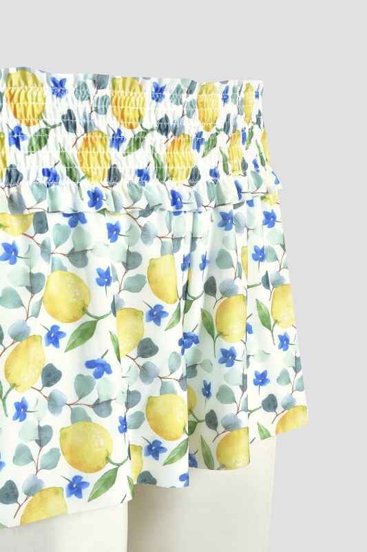 Renkli Lemon Şort Etek - LOYA