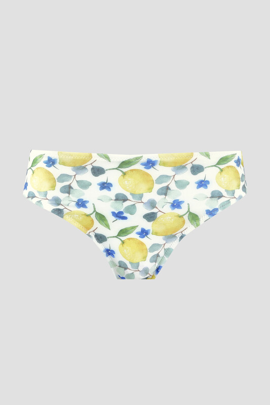 Renkli Lemon Tek Alt Bikini - LOYA
