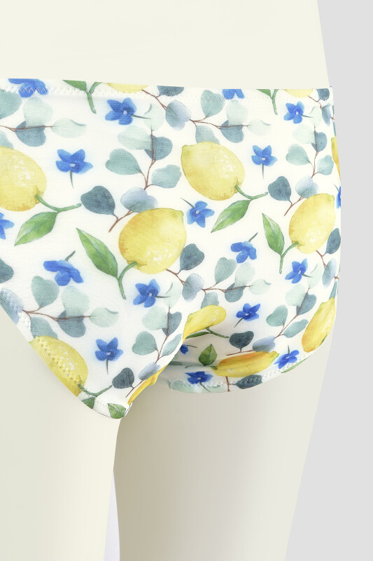 Renkli Lemon Tek Alt Bikini - LOYA