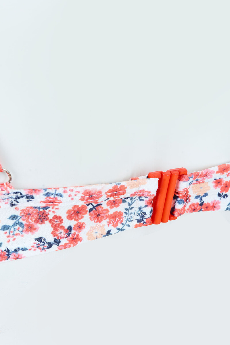 Renkli Masi Destekli Tek Üst Bikini - 3