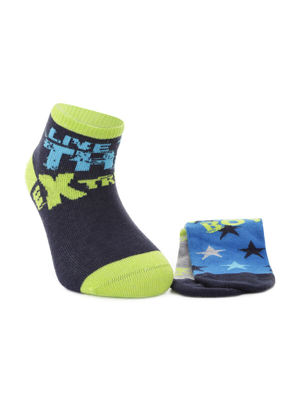 Renkli Olive Çocuk Soket Çorap - Thumbnail
