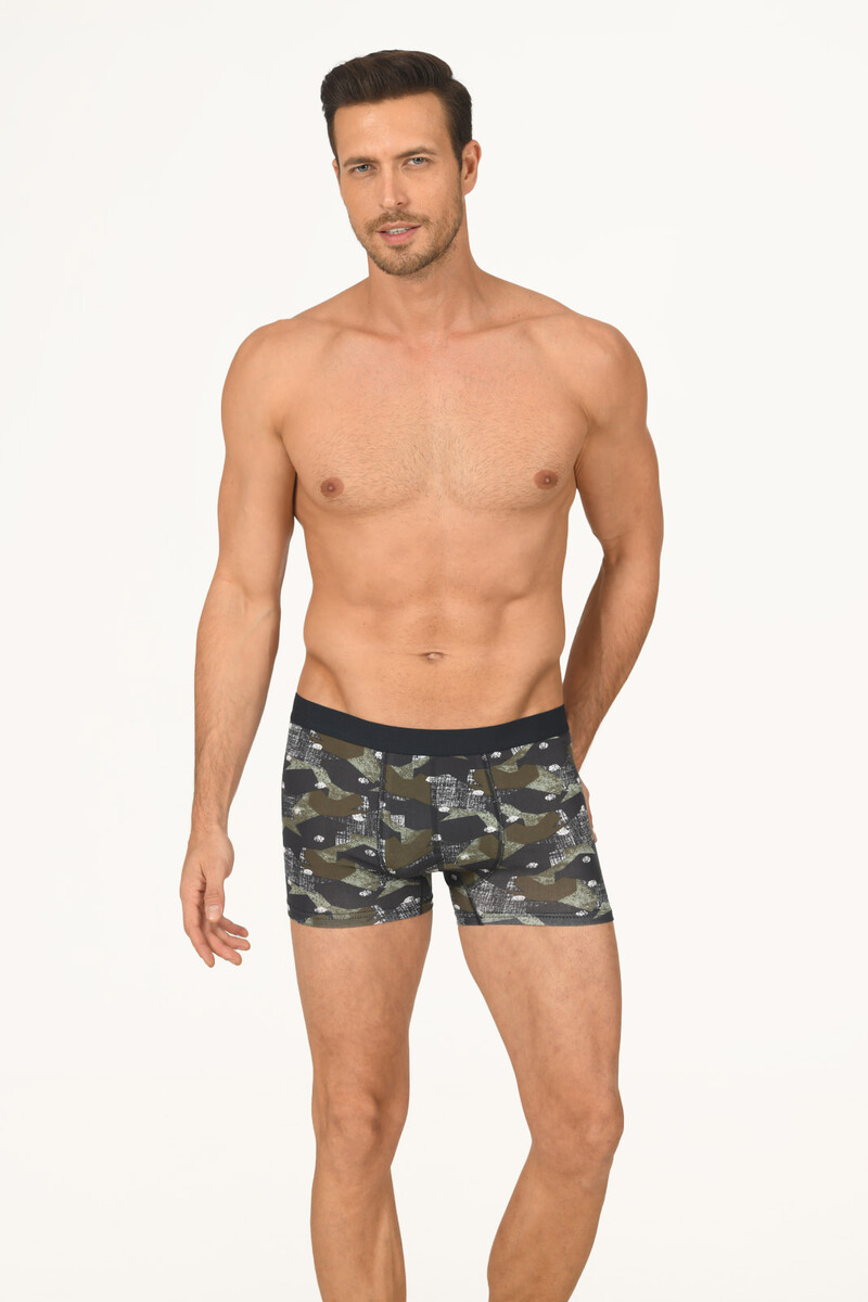 Renkli Parça Desen Boxer - 1