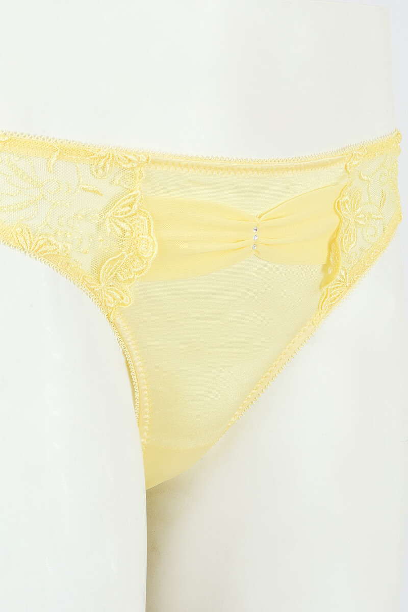 Sarı Lace Stone String - 2