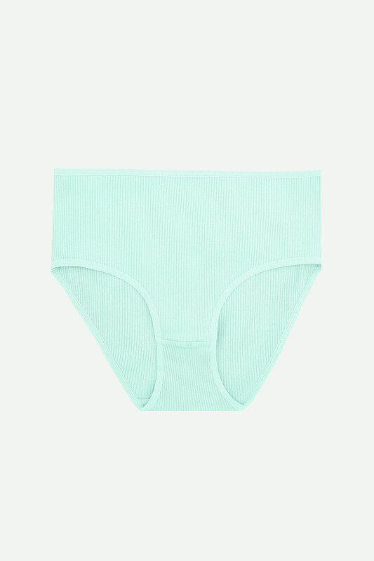 Sarı Mint İndigo 3'lü Yüksek Bel Külot - NBB