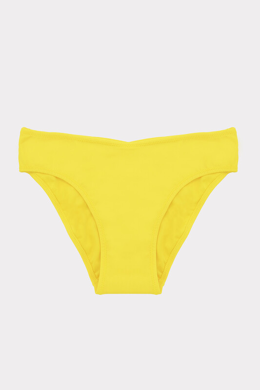Sarı Tek Alt Bikini 