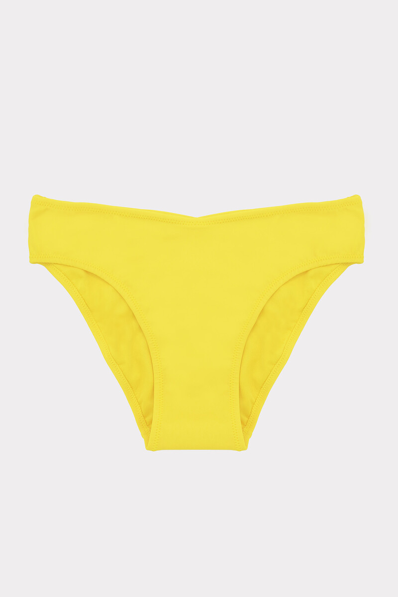 Sarı Tek Alt Bikini - 1