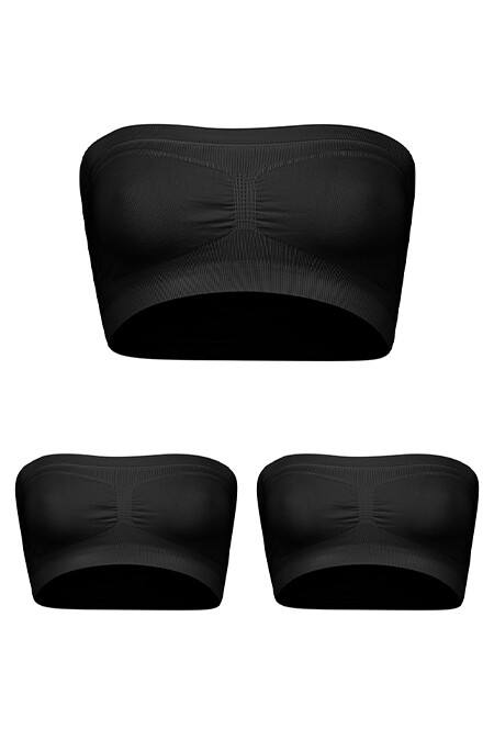 Siyah 3'lü Büstiyer Taktel - LOYA (1)