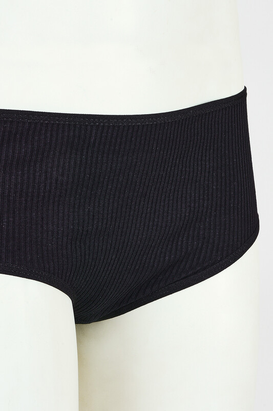 Siyah 3'lü Kaşkorse Yüksek Bel Külot - NBB