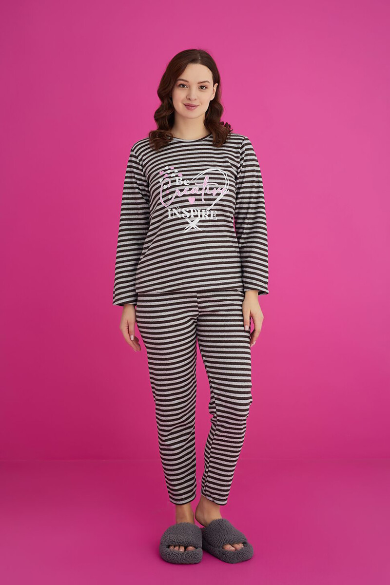Siyah Be Creative İnspire Pijama Takımı - 1