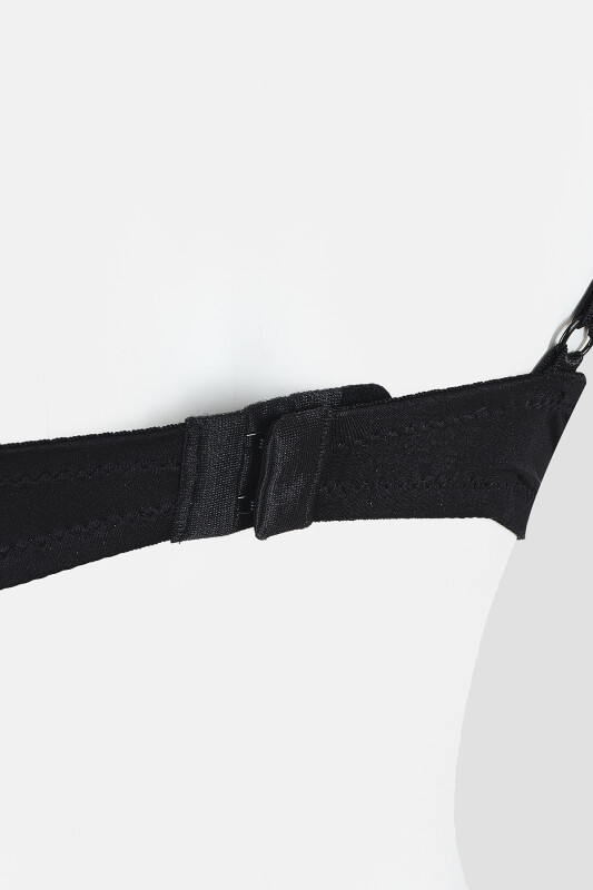 Siyah Bow Desteksiz Sütyen - LOYA