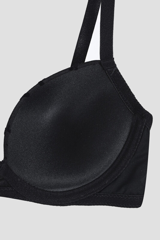 Siyah Bow Desteksiz Sütyen - LOYA