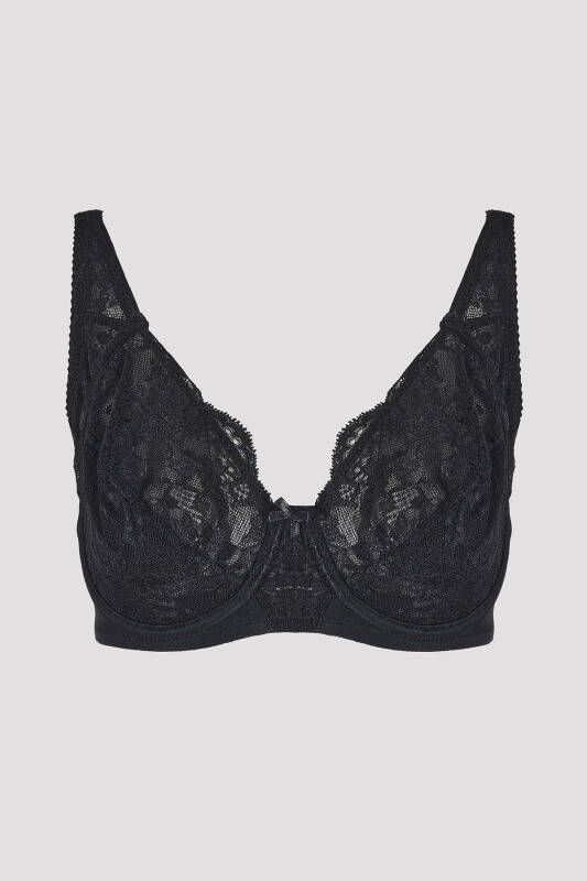 Siyah Curvy Minimizer Toparlayıcı Sütyen 