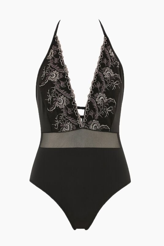 Siyah Dantelli Mayo - LOYA