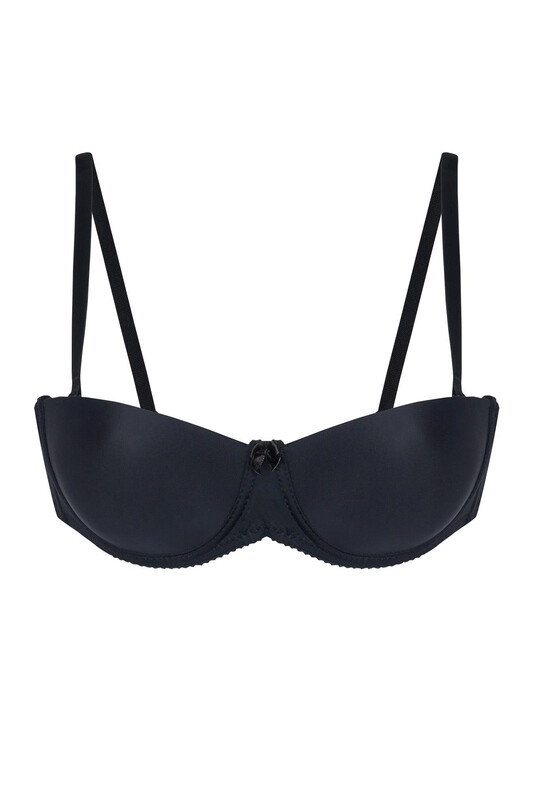Siyah Desteksiz Straplez Sütyen - NBB