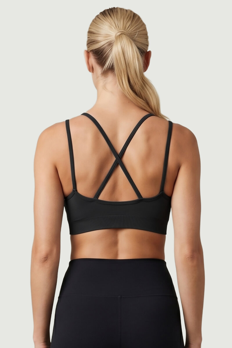 Siyah Dikişsiz Kaplı Bralet - 2