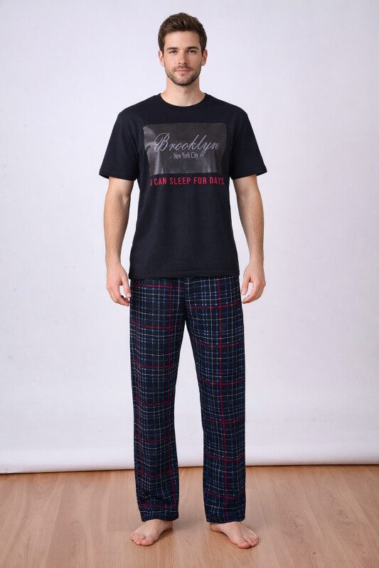 Siyah Erkek Pijama Takım - NBB