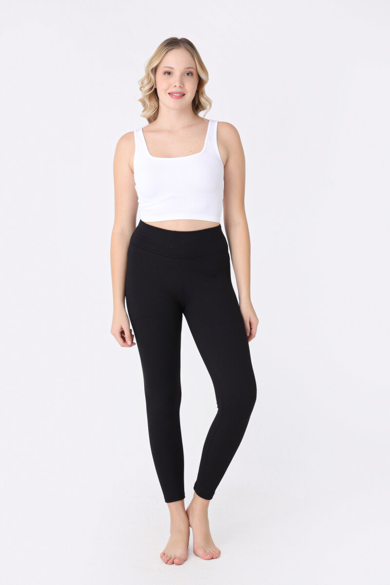 Siyah Fitilli Pucka Tayt - 2