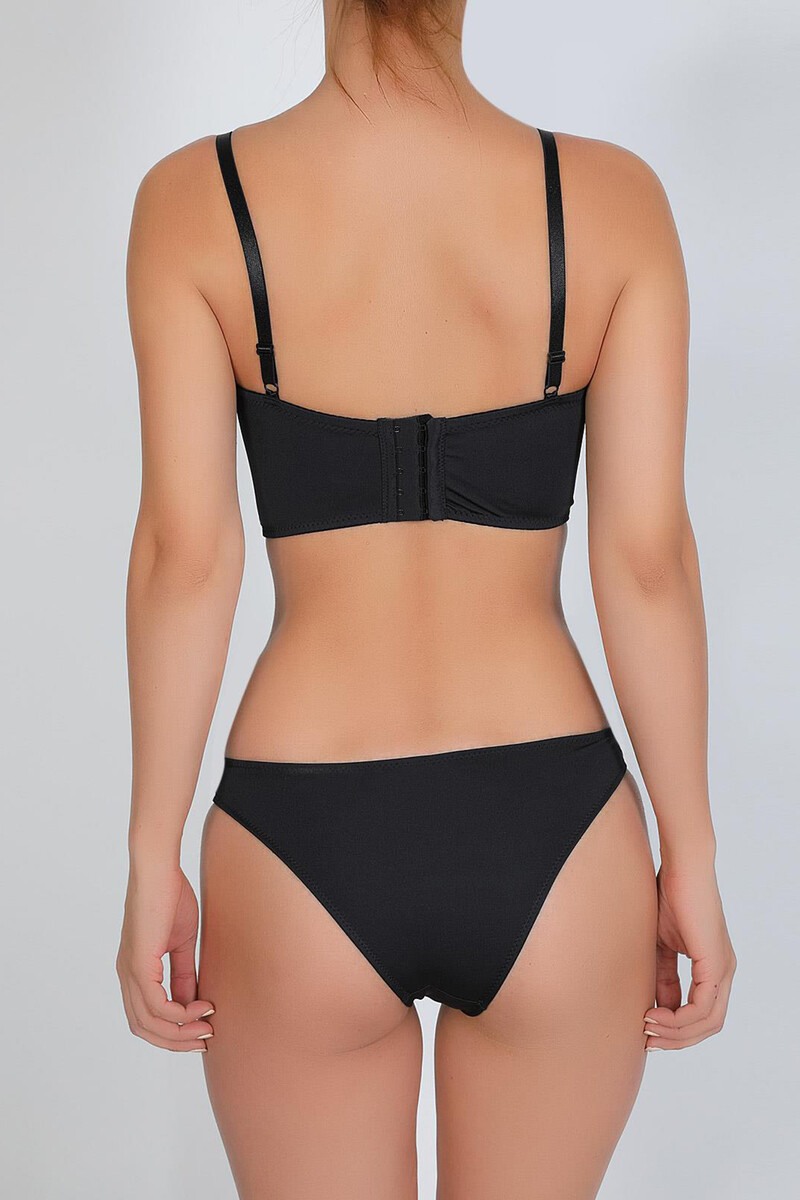 Siyah Gatto Nero Kısa Büstiyer - 2