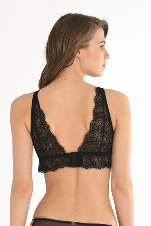 Siyah Göğüs Dekolteli Bralet - NBB