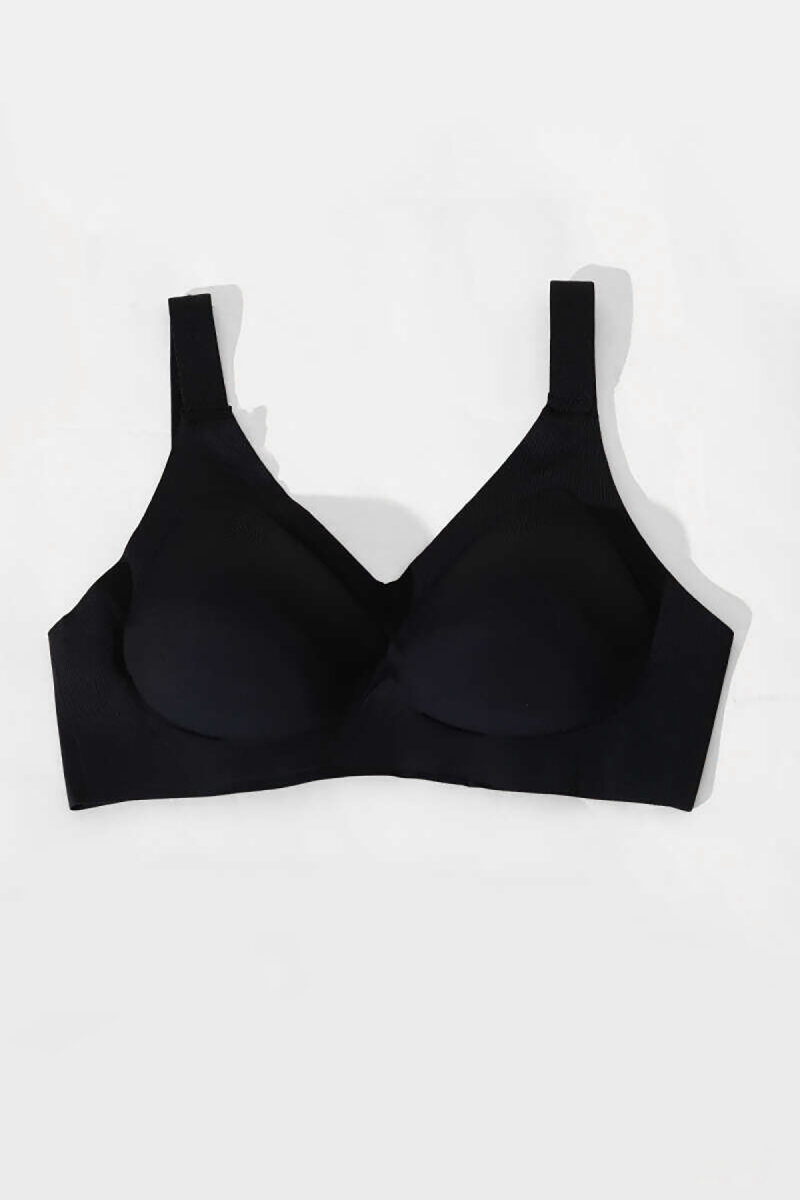 Siyah Lazer Kesim Dikişsiz Balensiz Sütyen - 3