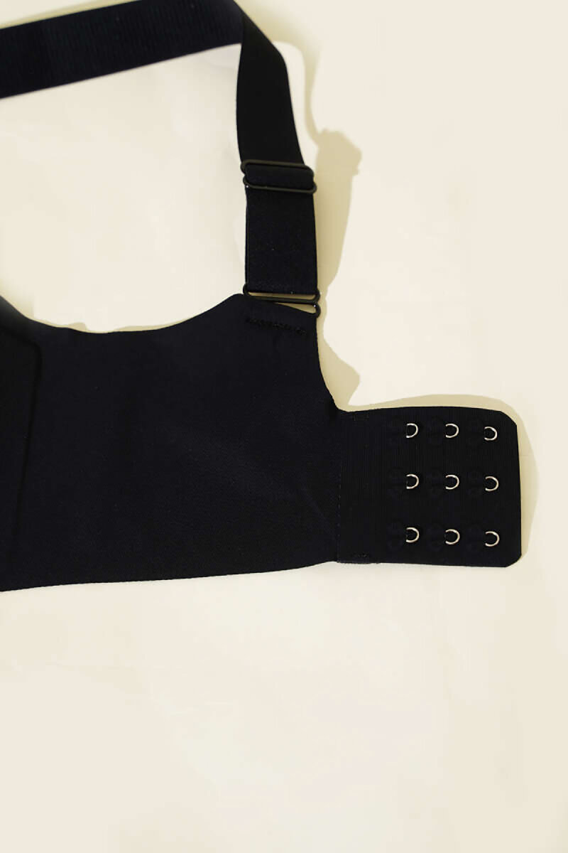 Siyah Lazer Kesim Dikişsiz Balensiz Sütyen - 4