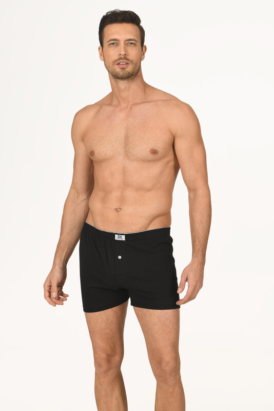Siyah Lighten Up Düğmeli Boxer 
