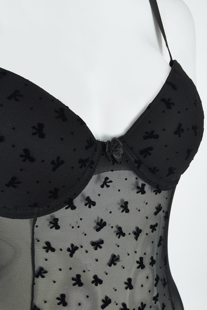 Siyah Lyssa Hafif Destekli Bodysuit - 2