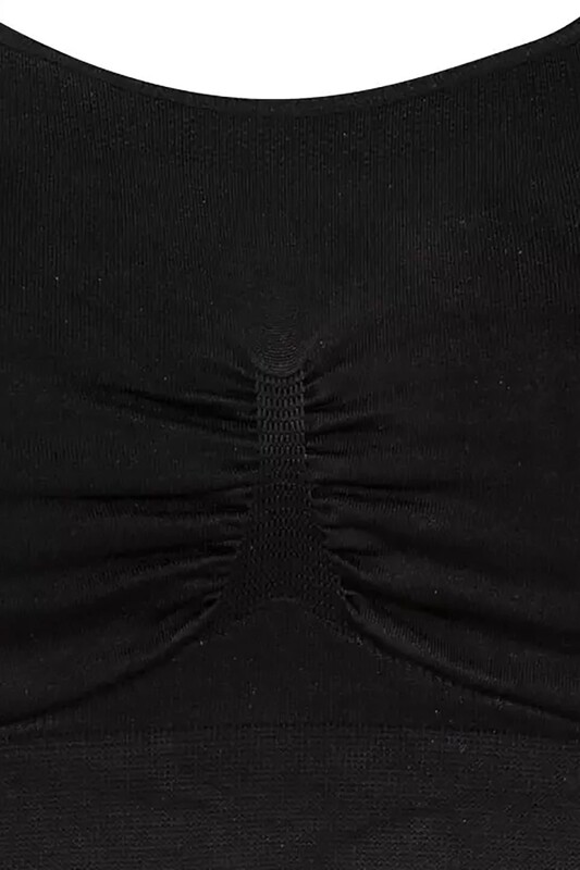 Siyah Dekolte Toparlayıcı Seamles Büstiyer - NBB