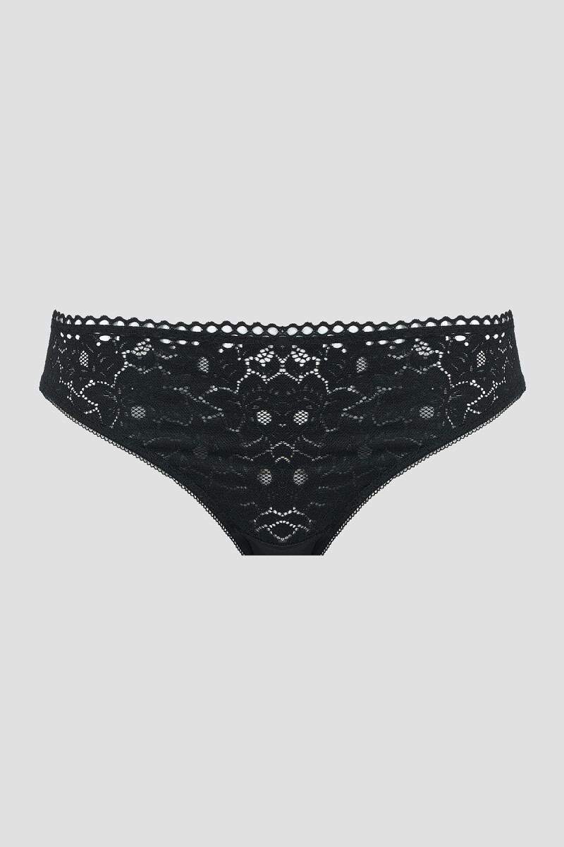 Siyah Noir Dantelli Külot - 1